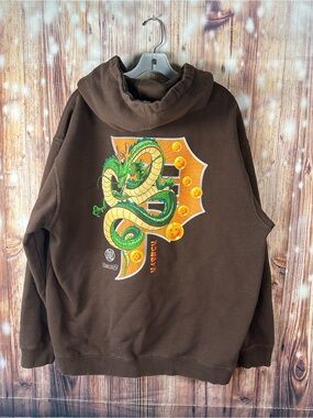 Primitive x Dragon Ball Z Wish Dirty P Brown 
Men’s  Hoodie Size XL